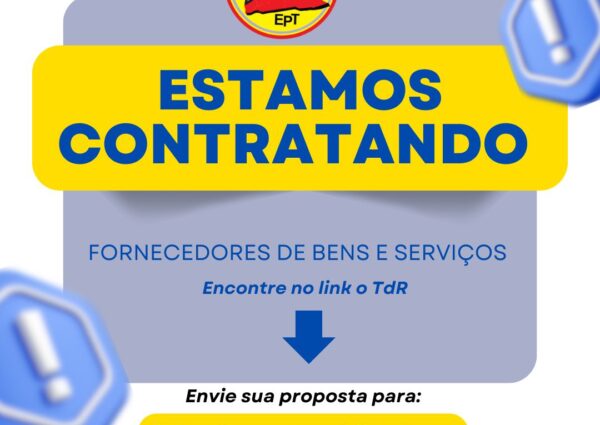 📢 ANÚNCIO DE CAPTAÇÃO DE FORNECEDORES DE BENS E SERVIÇOS